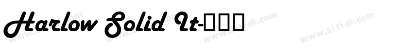 Harlow Solid It字体转换